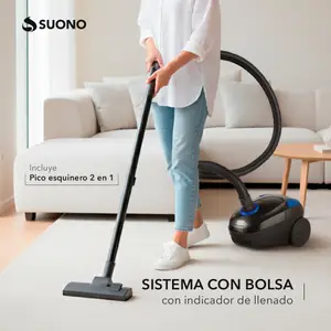 Aspiradora Trineo Suono Con Bolsa 2L Negro