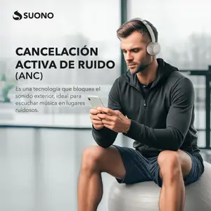 Auriculares Vincha Con ANC CREMA