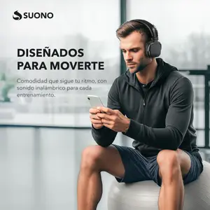 Auriculares Bluetooth Suono Edge 5.4 Negro