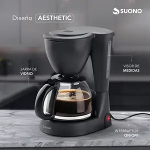 Cafetera De Filtro Suono 600Ml Negro