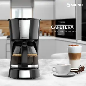 Cafetera De Filtro Suono 600Ml Negro
