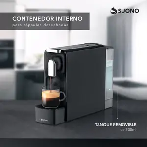 Cafetera Espresso Suono Eleganza Cápsulas Negro