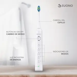 Cepillo De Dientes Eléctrico Suono Premium Usb-C Blanco