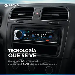 Estéreo Para Auto Suono Bluetooth Usb Mp3 Fm Negro
