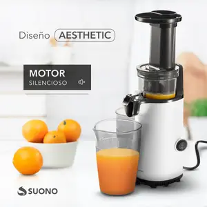 Mini Juguera De Extracción Lenta Suono Blanco