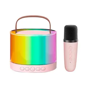 Kit Karaoke Bluetooth Con Micrófono Rosa
