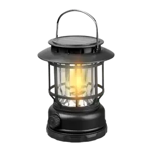 Lámpara Solar Led Negro