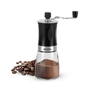 Molinillo De Café Manual Acero Inoxidable Negro