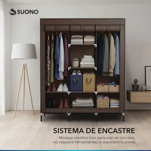 Organizador De Tela Placard Marrón