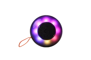 Parlante Circular Con Luz Negro