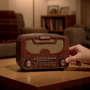 Radio Retro Marrón