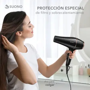 Secador De Pelo 1800W Negro
