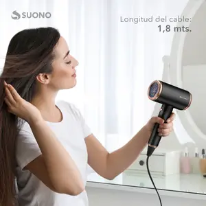 Secador De Pelo 1600W Negro