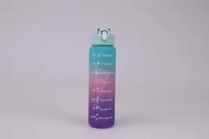 Set De Botellas De Plástico Celeste