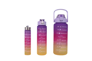 Set De Botellas De Plástico Violeta
