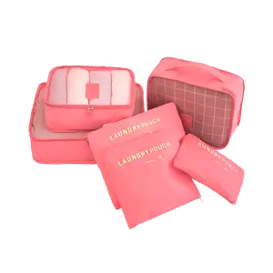 Set Organizador De Viaje Rosa