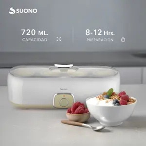 Yogurtera Eléctrica 4 Vasos Amarillo