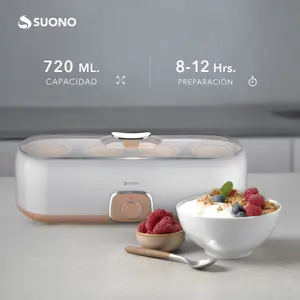 Yogurtera Eléctrica 4 Vasos Naranja