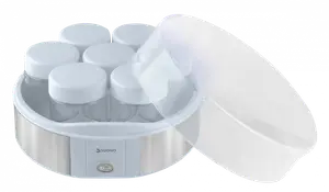 Yogurtera Eléctrica 7 Vasos Acero